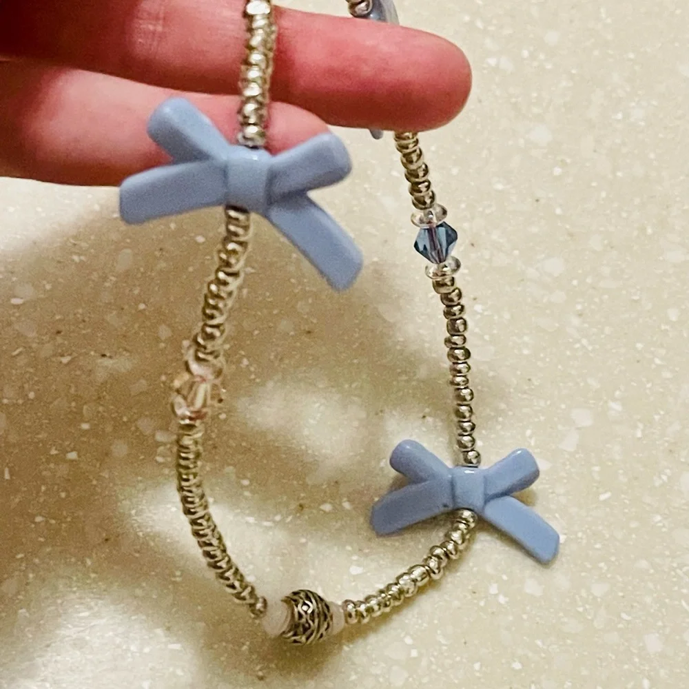 Phone String!! Blue & Silver! 🥶💎